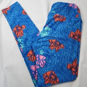 LULAROE Leggings One Size Tropical Floral